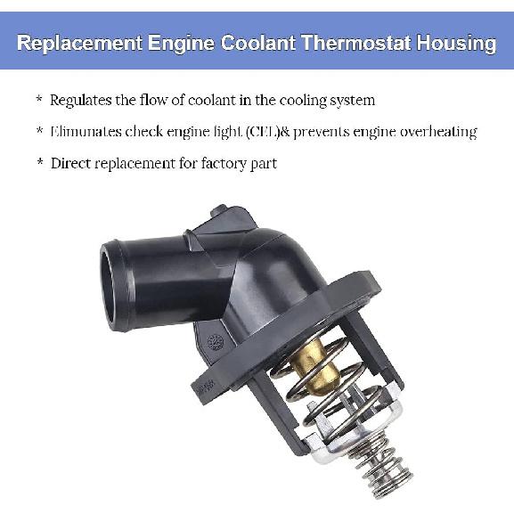 Engine Coolant Thermostat Housing Assembly Replacement For 15-11125 902-2090 Chevy Silverado Suburban Tahoe Corvette, GMC Sierra Yukon And Cadillac