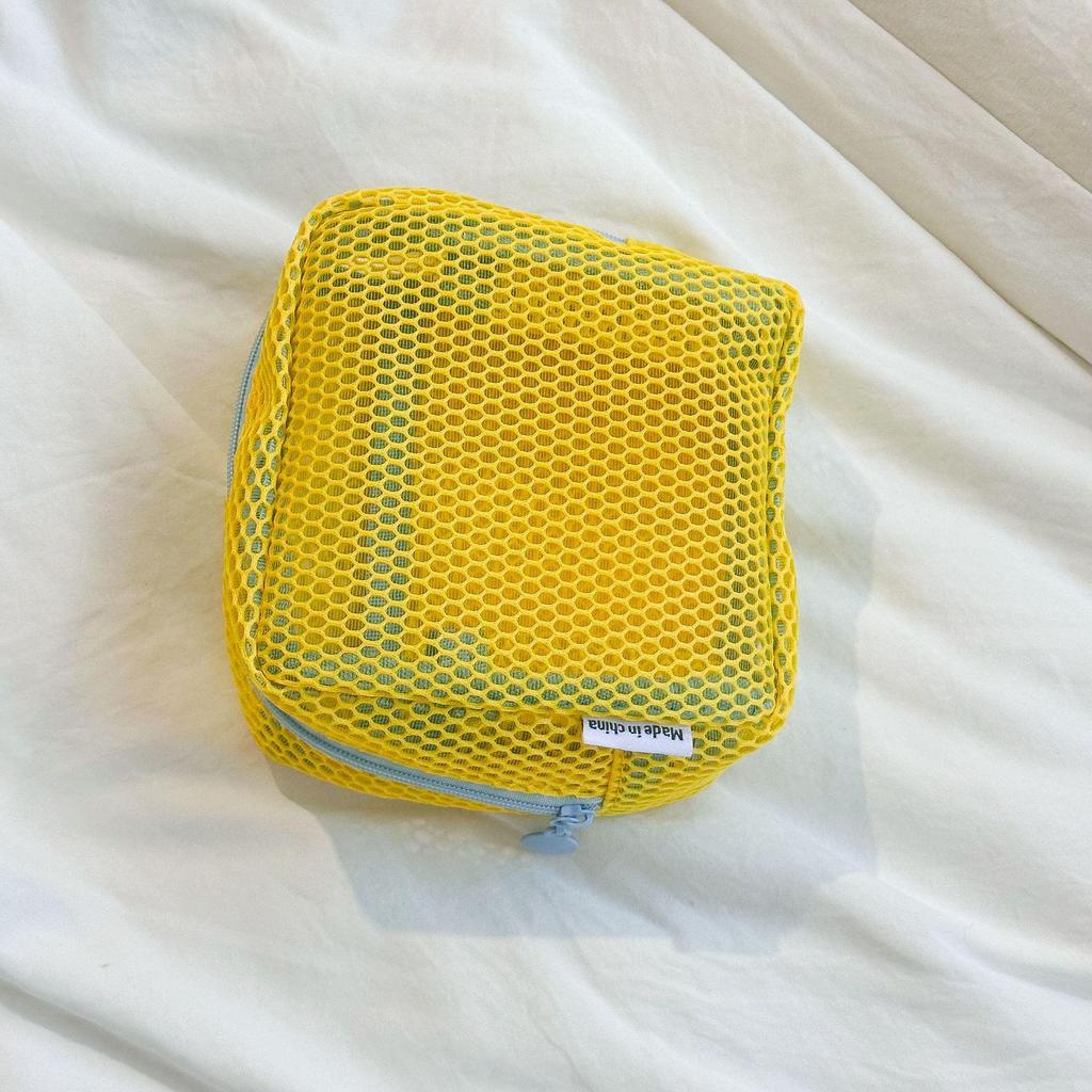 Portable Transparent Mesh Makeup Bag & Travel Toiletry Organizer
