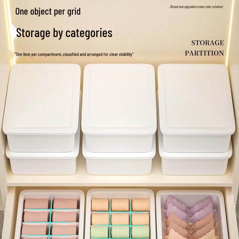 Schrank Unterwäsche- & Socken-Organizer-Box für Kleidung und Hosen in Schlafzimmer- oder Wohnheim-Schubladen