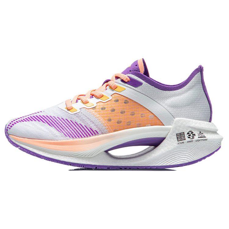 Li Ning Shadow Essential Running Shoes Women's Low Top Fluorescent Grape Purple ARHR122-7