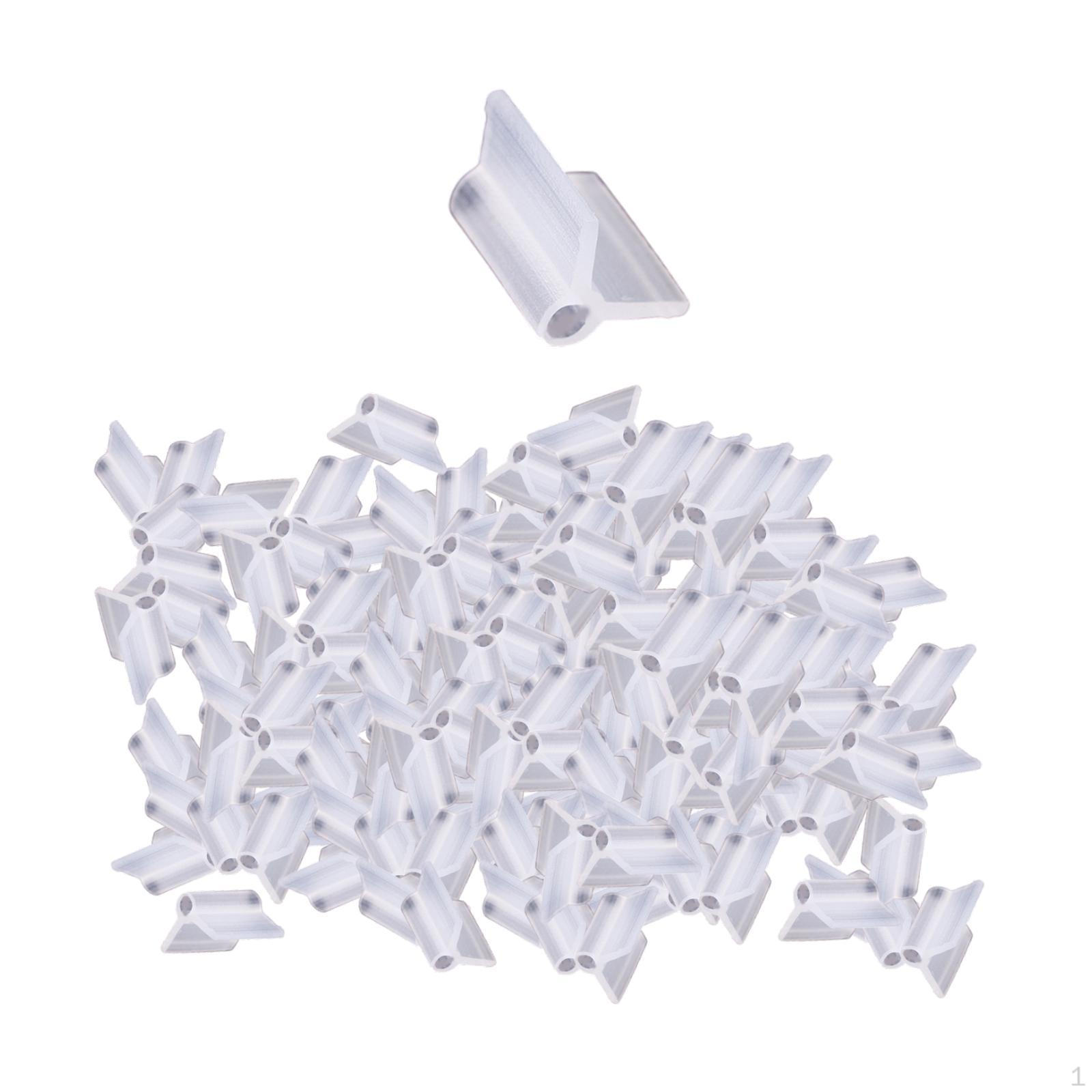 

100 шт. Садовые клипсы для пересадки, для фиксации овощных лоз, для овощей, фасоли, томатов 3mm