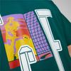 Puma Letter Print Loose Casual Sports Crew Neck Short Sleeve T-Shirt Men Tops Green 624049-43