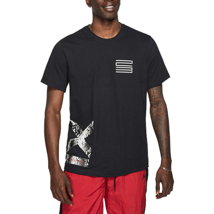 Jordan Short Sleeve Crew Neck T-Shirt Men Tops Black CK0888-010