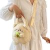 Japanese Cute Avocado Rabbit Plush Handbag - Soft Crossbody Bag for Girls