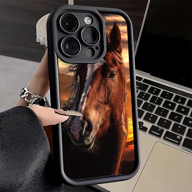 Phone Case for iPhone 17 Air 16E 15 16 Pro Max Ferghana Horse Animal Cover 14 Plus 13 12 Mini Soft Shell Silicone Fundas