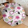 1PC Toucan Dragonfruit Umbrella-8-Rib Reinforced Portable Folding Travel Suitable for All Seasons Outdoor Daily Use-G357
