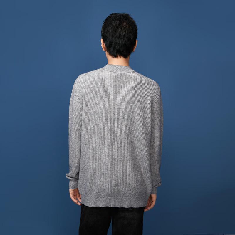 HLA Black Whale Men's Winter Crew Neck Knit Sweater