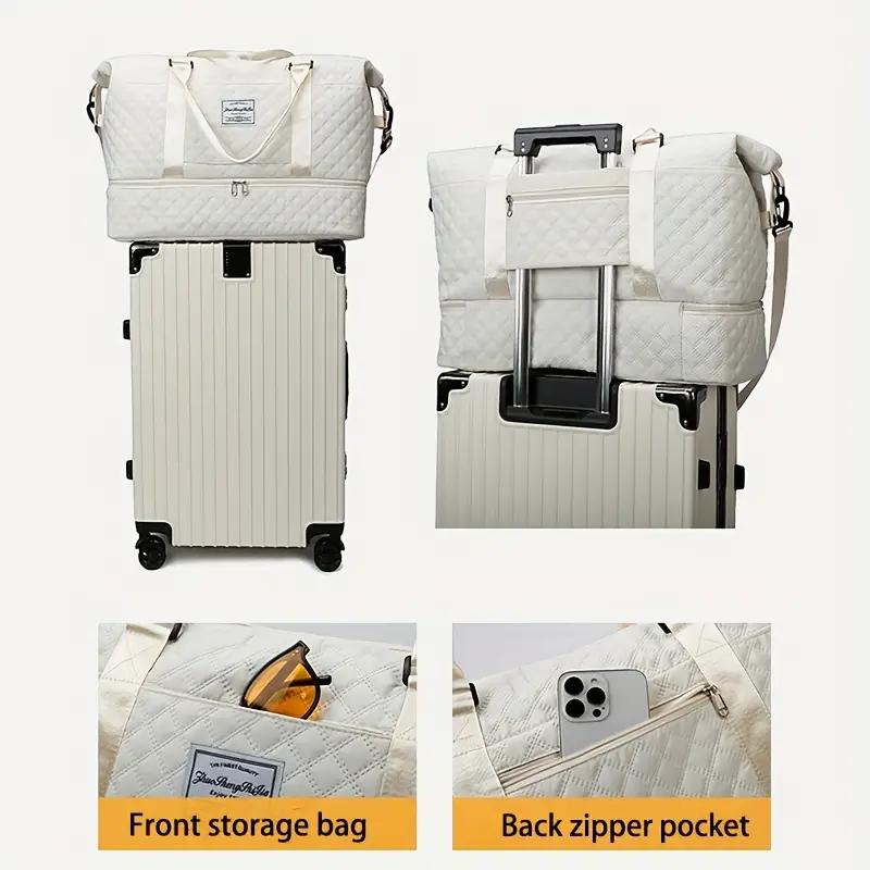 Borse da donna Borse da viaggio di grande capacità Borsa da viaggio impermeabile Borsone da viaggio Borse da fitness per yoga da donna con scomparto per scarpe