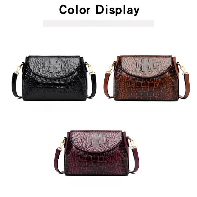 Sac à bandoulière pour femme, nouvelle mode européenne et américaine, motif crocodile, grande capacité, sac à bandoulière pour femme