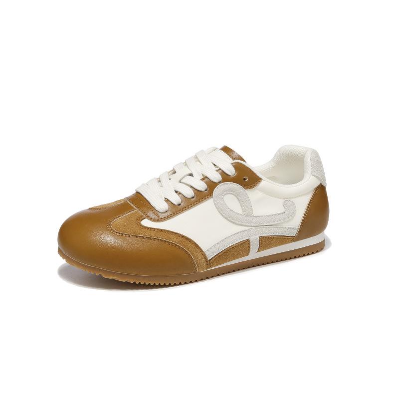 Augus Lionden Women's 2025 Retro British Style Flat-Bottom Ballet Training Shoes