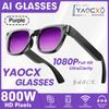 E06 AI Smart Glasses: 800W Pixels HD Photo/Video, Voice Call, Translation, Object Recognition