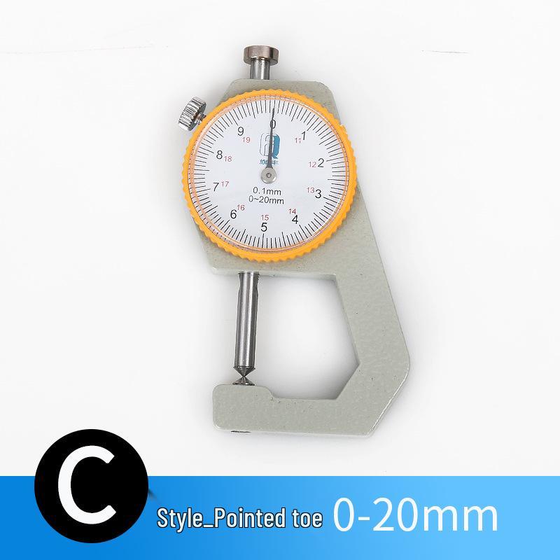 High-Precision 0.001 Micrometer Digital Thickness Gauge with Flat and Curved Tips