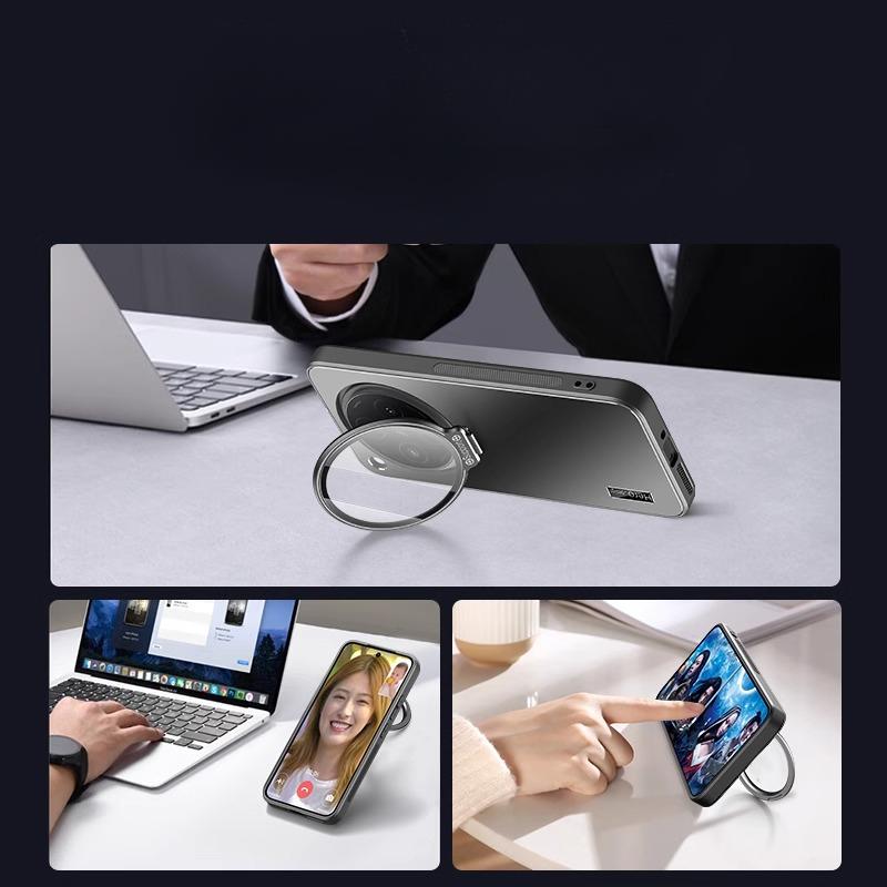 Metal Camera Lens Holder Case for OPPO Find X8 Pro X7 Ultra X6Pro Shockproof Matte  Invisible Stand Back Cover Invisible Bracket Shell