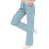 Women's Pleated Cargo Hiking Pants With Pockets