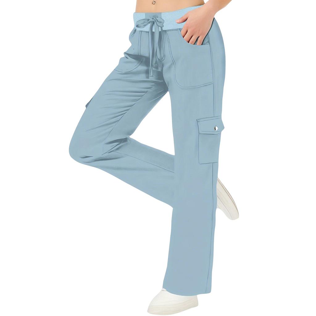 Women's Pleated Cargo Hiking Pants With Pockets