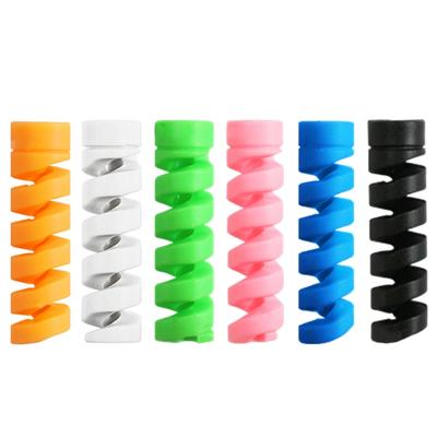 30Pcs Silicone Cord Saver Cable Wire Protector Flexible Spirals Cable Protector Sleeve Charging Cable Saver Protectors