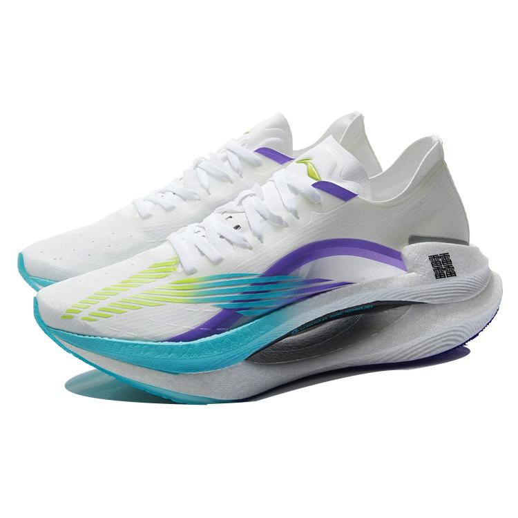 Li Ning DOPAMINE Běžecké boty Pánské Nízké Standardní Bílá/Fluorescenční Modrá Fialová ARHQ245-3