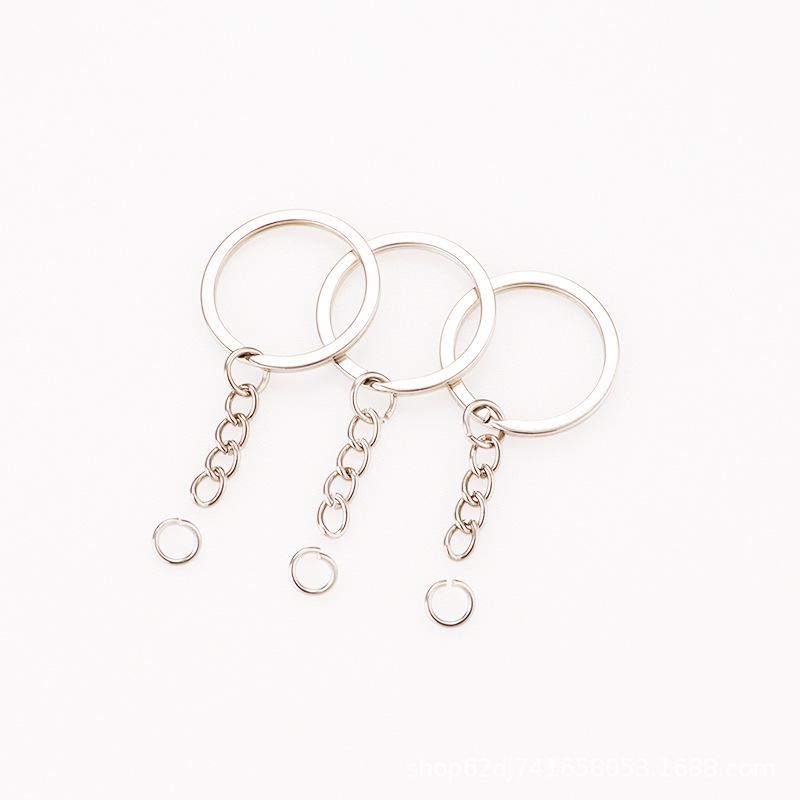 DIY Metal Keychain with Doll Pendant and Snap Hook