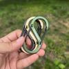 Aluminum Alloy Figure-8 Carabiner Keychain and Backpack Hook