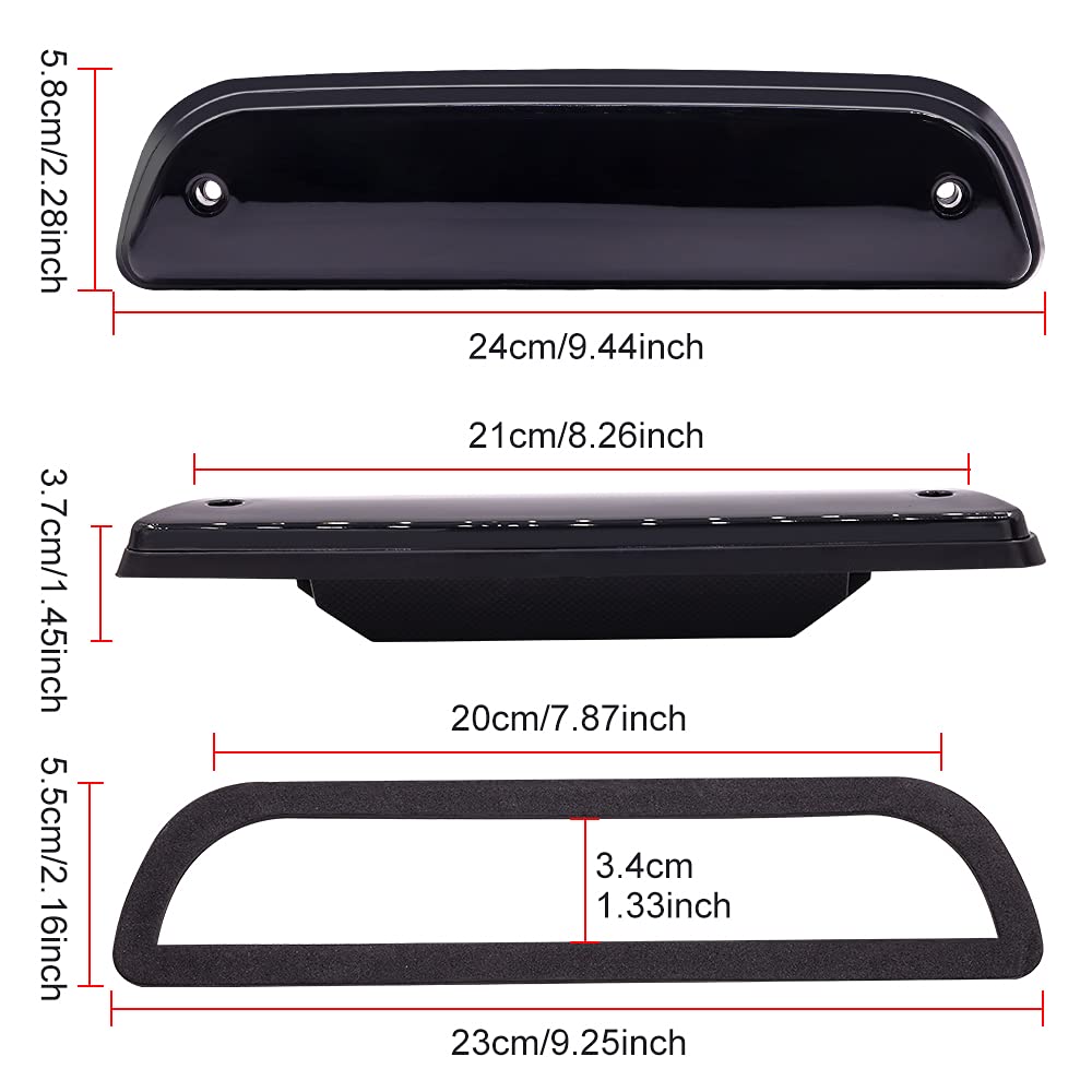 Stop 8 High Collision Third Brake Auxiliary Tail Compatible with Toyota Tacoma Set X-STYLE High-Mount Lamp, LEDs, 12V/24V, Brightness, Prevention,