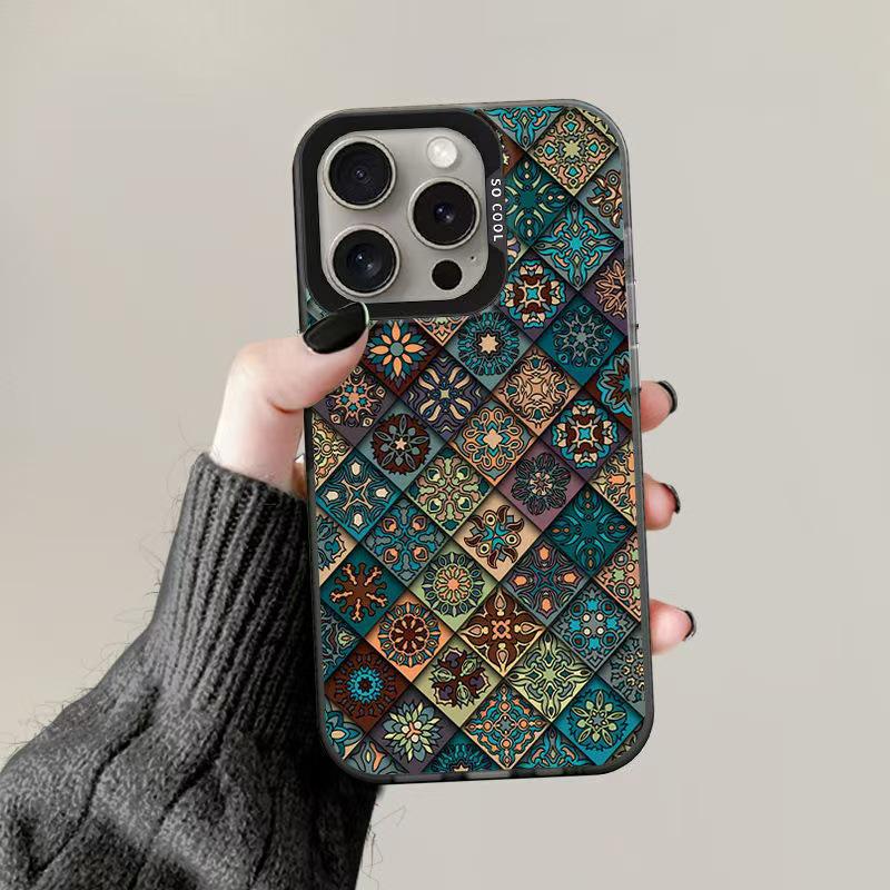 Pattern Totem Phone Case for Apple iPhone: Compatible with 15 Pro Max, 16 Pro, 14 Pro, and 17
