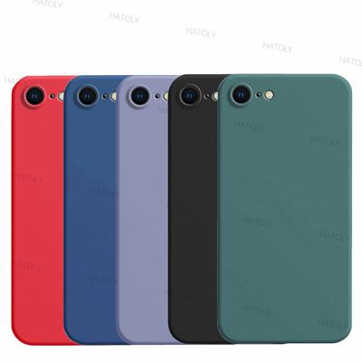 For iPhone SE 2020 Case iPhone 7 8 SE 2020 2022 Cover Original Shockproof Liquid Silicone Phone Back Cover For iPhone SE 2020