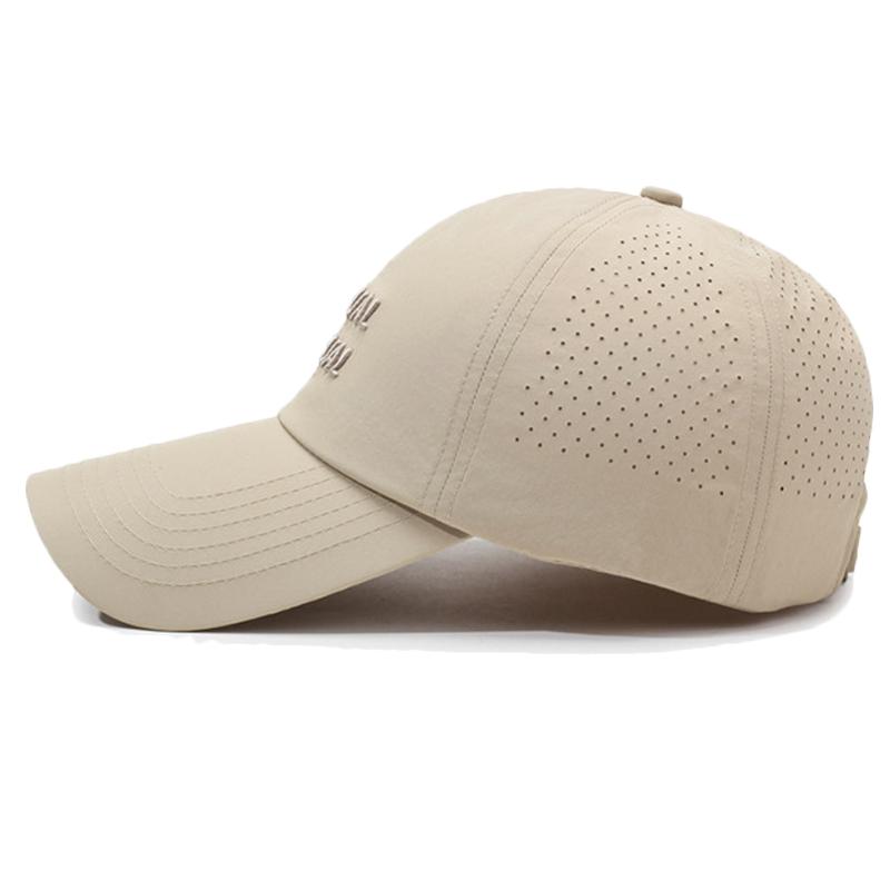 Spring Summer Quick-Drying Sunshade Baseball Cap Letters for Men Women Outdoor Sports Breathable Sunscreen Cap