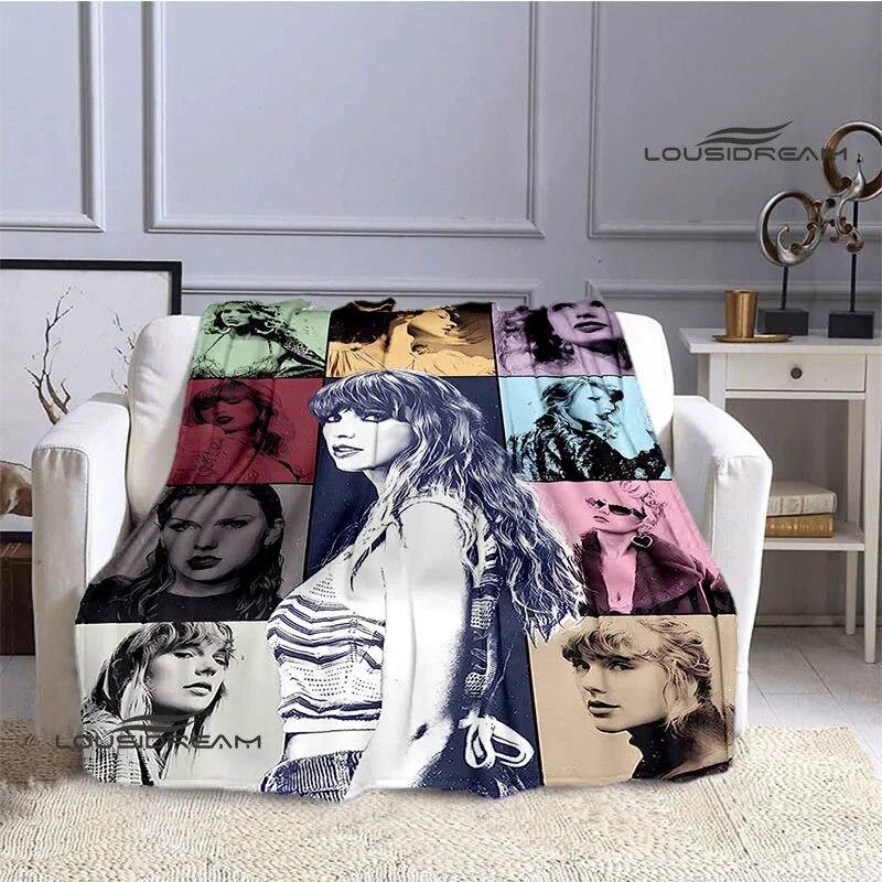 

Flannel Warm Blanket Singer Tay Pattern Blanket Blanket for Gift All Seasons