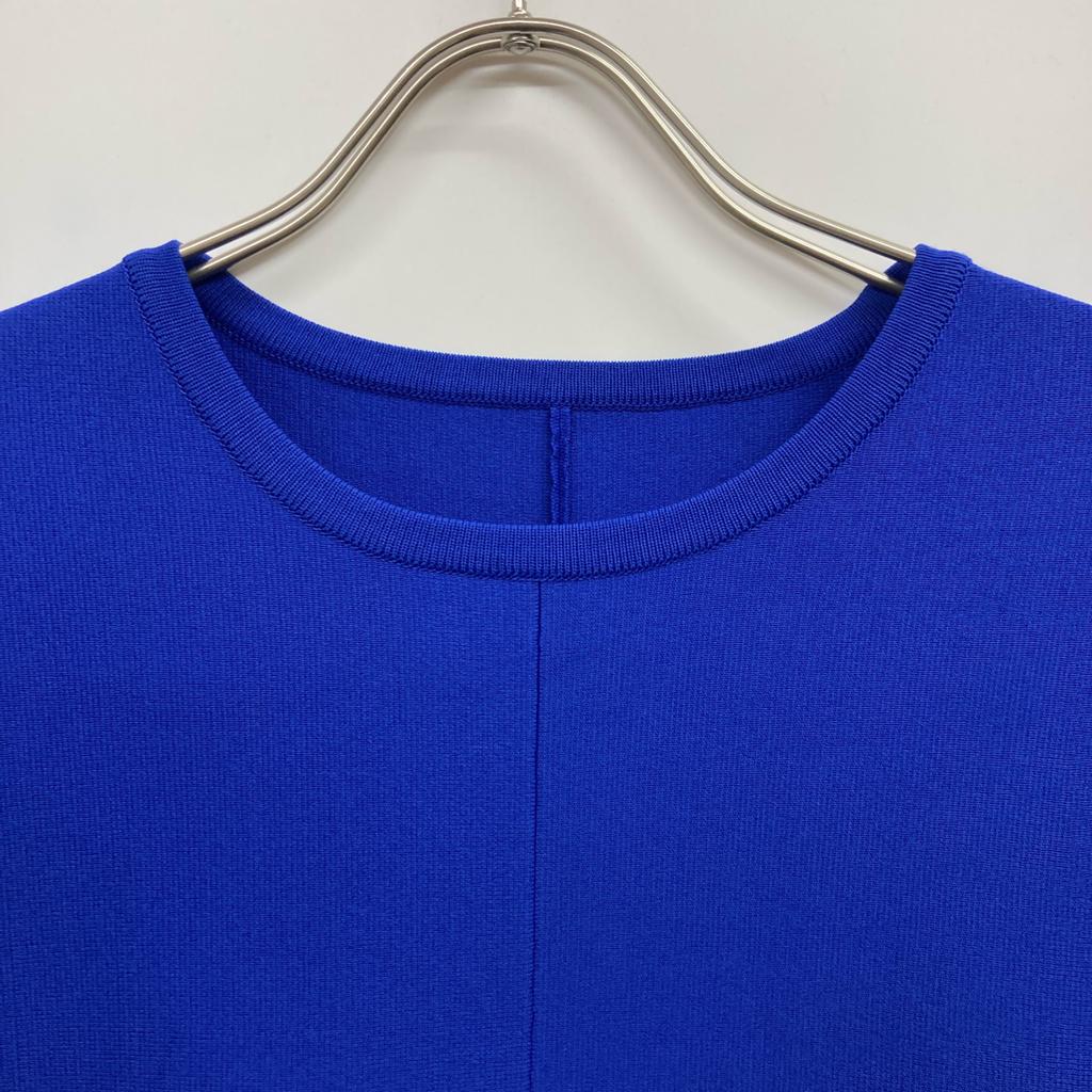 Adore 531-5170320 25Stainless Steel Blue Ruffle Hem Knit Tops 38 blueUsed