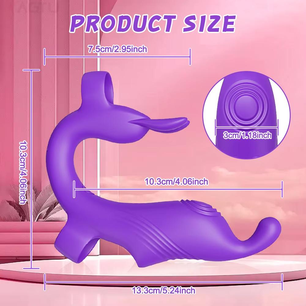 Rabbit Finger Vibrator for Clitoral and G-Spot Stimulation Adult Sex Toy with 10 Vibration Modes Female Masturbation and Couples' Sex Toy