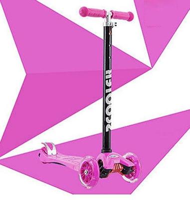 Sanpoyoshi Kickboard 3 Wheels Children LED Glowing Wheels Kick Skater Children's Kick Scooter Kids Foot Brake Birthday Present Tricycle Easy Skater