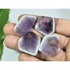 Natural Trapiche Amethyst Slice Fancy Cabochon Loose Gemstone 4 Pcs Lot A-188