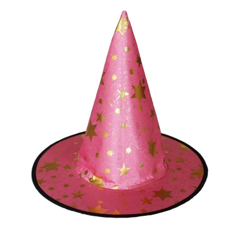 Wizard Hat Pentagram Hat Pointed Cap Bronzing Wizard Cap Halloween Hat Witch Hat Magician Hat