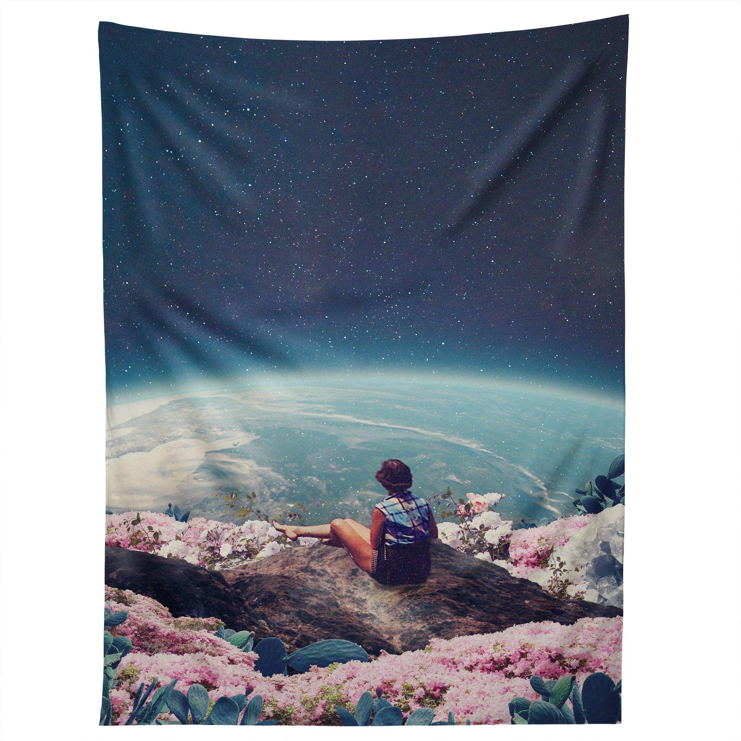 MY WORLD BLOSSOMED tapestry 75x100