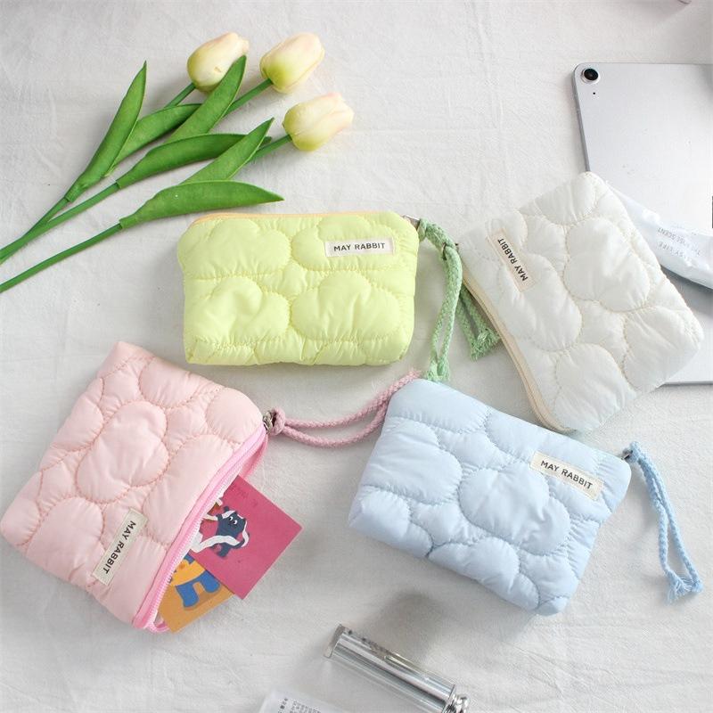 Nowy Pikowany Portfel z Kieszenią Przenośny Mini Portmonetka dla Dzieci Urocza Portmonetka Kolor Cukierka Zamek Błyskawiczny Portmonetka na Monety Ręczny Organizer na Klucze Pomadkę