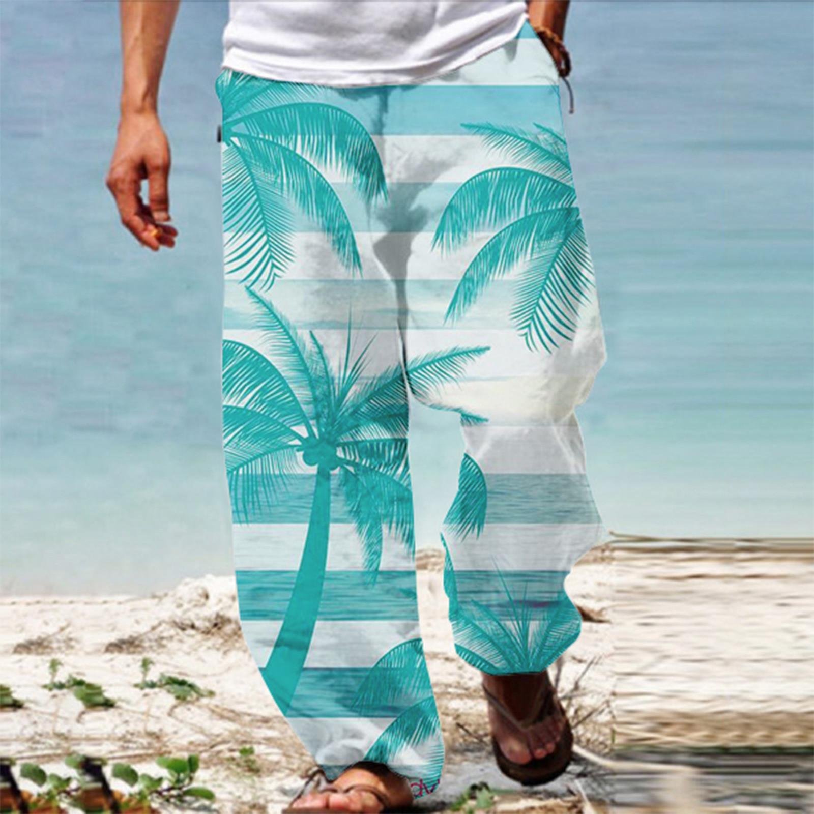 

Мужские модные свободные повседневные спортивные брюки с широкими карманами и принтом