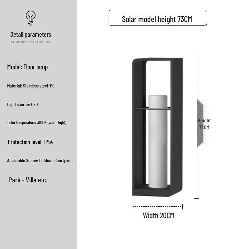 Solar Waterproof Courtyard & Landscape Light for Outdoor Lawn, Park, Forest, and B&B Decoration