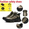 Safety boots New mountaineering safety boots Anti-smashing and anti-piercing knob buckle fashionable work boots