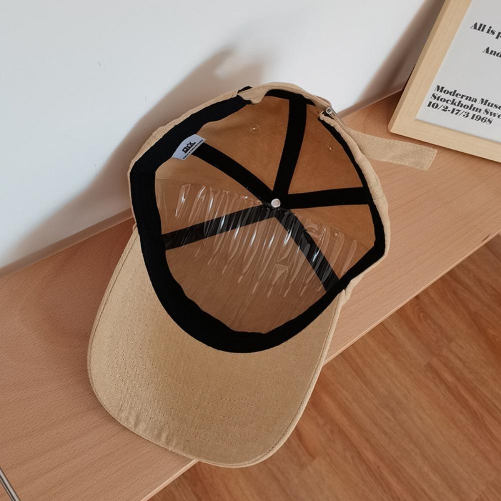 Women’S Fashion Curved Brim Cotton Baseball Cap Letter Embroidery Simple Elegant Outdoor Casual Versatile Sun Hat