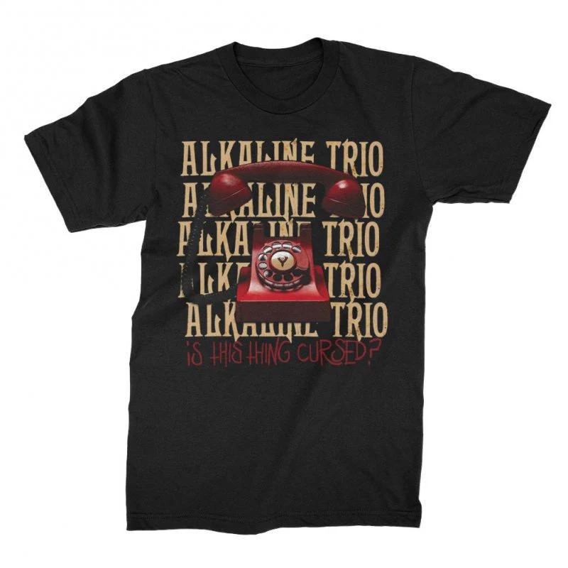 2026 Alkaline Trio Heart Skull T Shirt Blood Hair and Eyeballs Tour 2024 Music Concert Vintage Washed Graphic Versatile Stylish
