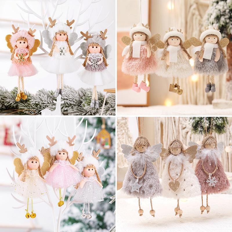 New Year 2025 Christmas Elf Doll Ornaments Xmas Tree Hanging Pendant Navidad 2025 Santa Kids Gift Christmas Home Decoration