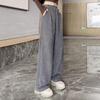 Women's High Waist Plus Velvet Drawstring Wide-Leg Pants