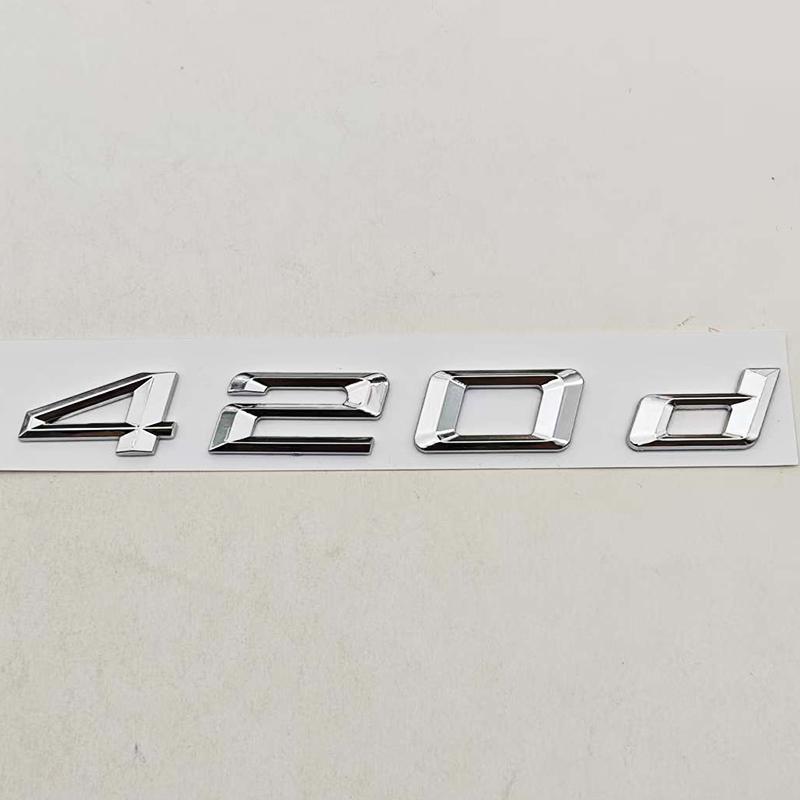3D ABS Car Letters Logo 420d 430d Badge Sticker Rear Trunk Emblem Decals For BMW 4 Series F32 F33 F36 Auto Marking Accessories