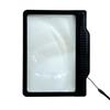 Handheld Reading Page Magnifier for Small Print with Integrated Light, Acrylic Lens and ABS Frame for Books, Newspapers and Labels