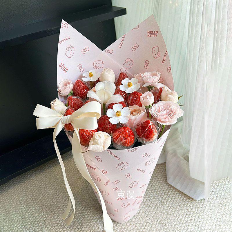 

DIY Strawberry Ice Cream Bouquet Kit: Perfect Gift for Christmas, Valentine s, or Birthdays