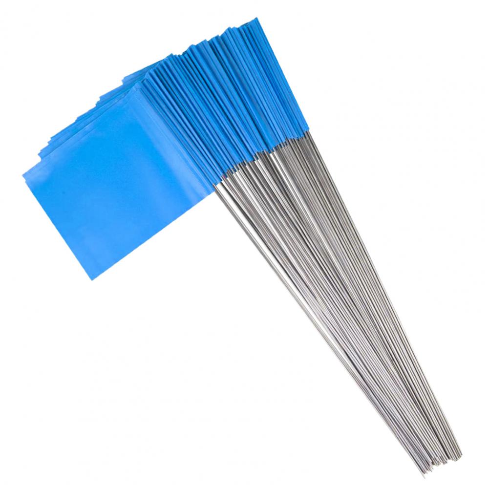 

Маленькие дворовые флаги ПВХ маркерные знаки 100 шт. водонепроницаемые ПВХ ландшафтные маркировочные флаги для газона разбрызгиватель для озеленения двора синий