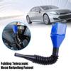 Car Foldable Refueling Funnel Plastic Gasoline Engine Oil Refueling Funnel Filter Transfer Tool Foldable Portable Funnels