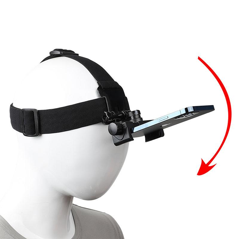 New·Head-Mounted Headband Bracket Adjustable Live Broadcast Mobile Phone Holder First-person Perspective Fixed Bracket Gift 6