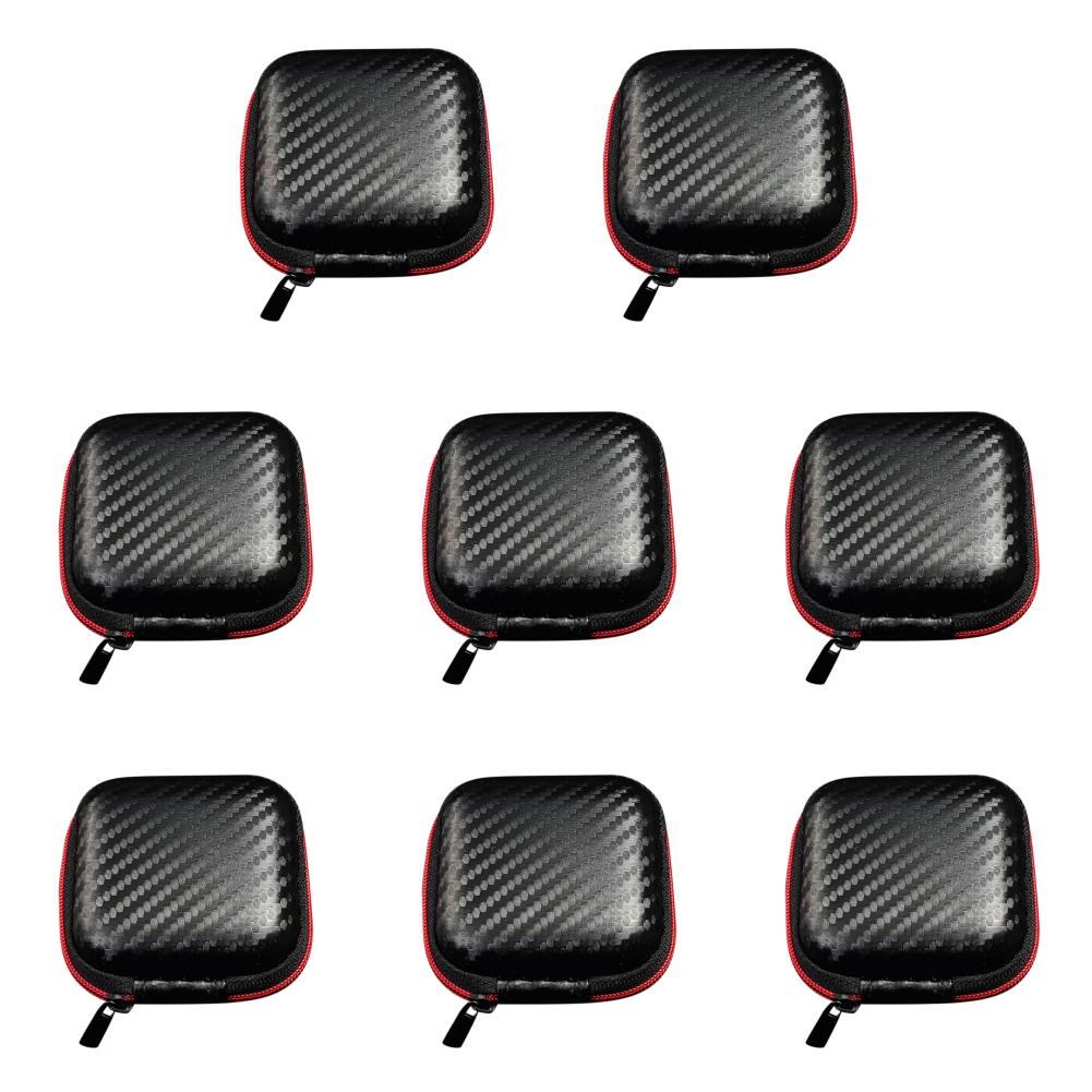 1-20PCS Earphone Bags EVA Storage Box Portable Wired Earphone Case Anti-Pressure Anti-fall Earbuds Charging Cable Carrying Bags