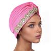 Women Headscarf Elastic Head Circumference Twisted Design Turban Hat